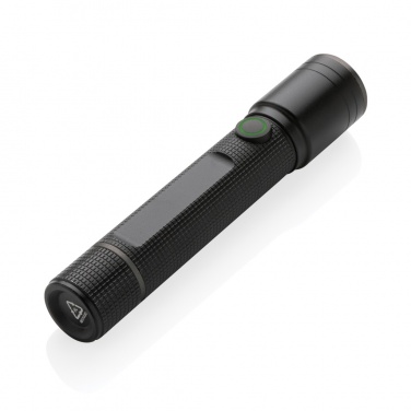 Logo trade promotional products image of: Gear X RCS recycled aluminum USB-rechargeable torch