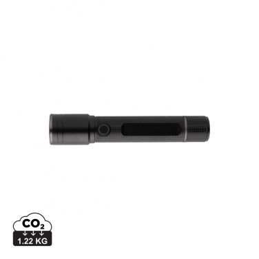 Logo trade promotional giveaway photo of: Gear X RCS recycled aluminum USB-rechargeable torch