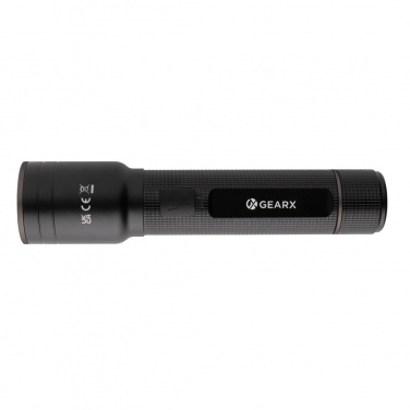Logotrade corporate gifts photo of: RCS recycled aluminum USB-rechargeable heavy duty torch