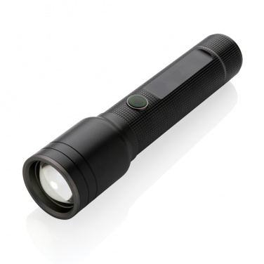 Logo trade promotional product photo of: RCS recycled aluminum USB-rechargeable heavy duty torch