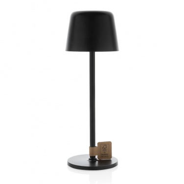 Logo trade business gift photo of: Zenic RCS recycled plastic USB re-chargable table lamp