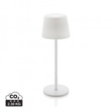 Logotrade promotional items photo of: Zenic RCS recycled plastic USB re-chargable table lamp