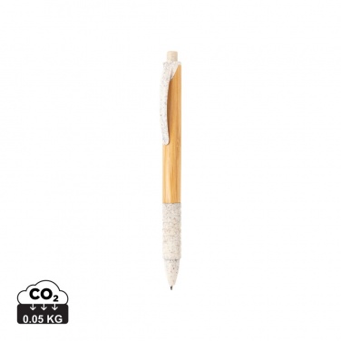 Logo trade promotional products picture of: Bamboo & wheat straw pen