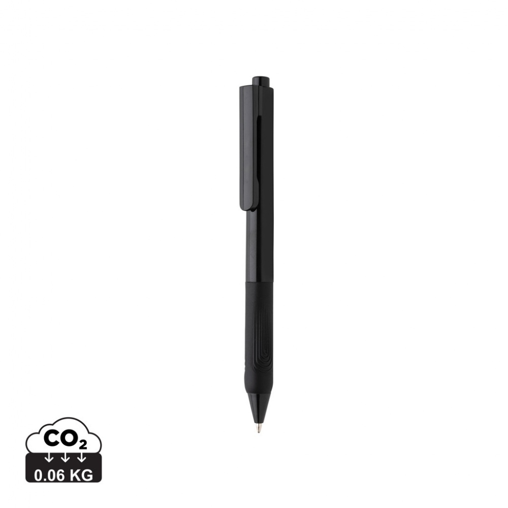 Logo trade promotional merchandise photo of: X9 solid pen with silicone grip