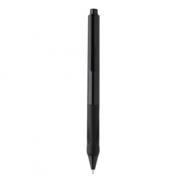 Logo trade promotional items image of: X9 solid pen with silicone grip