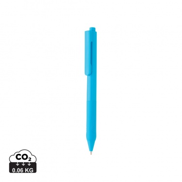 Logo trade advertising product photo of: X9 solid pen with silicone grip