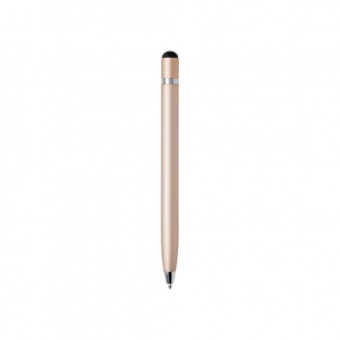 Logo trade promotional giveaways image of: Simplistic metal pen