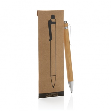 Logo trade promotional giveaways picture of: Pynn bamboo infinity pen