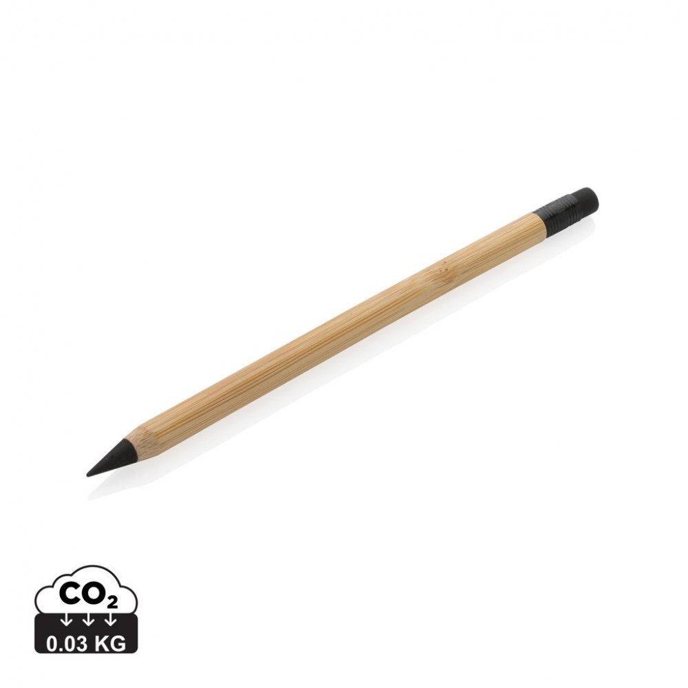 Logotrade promotional merchandise picture of: Bamboo infinity pencil with eraser