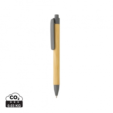 Logotrade corporate gift image of: Write responsible recycled paper barrel pen