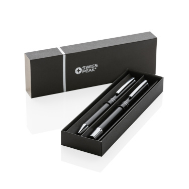 Logotrade promotional gift image of: Swiss Peak Cedar RCS certified recycled aluminum pen set