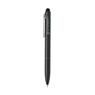 Logotrade business gifts photo of: Kymi RCS certified recycled aluminium pen with stylus