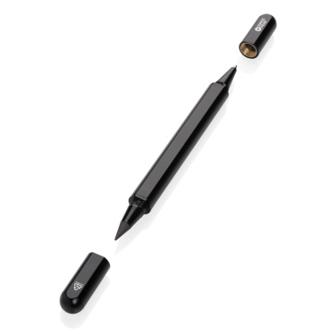 Logo trade promotional gifts image of: Swiss Peak Storm RCS recycled aluminum dual tip pen