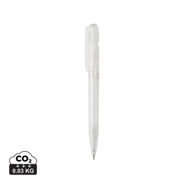 Logo trade advertising products image of: Devin GRS certified RABS pen transparent