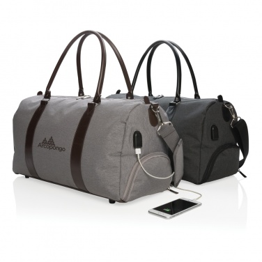 Logo trade advertising product photo of: Weekend bag with USB A output