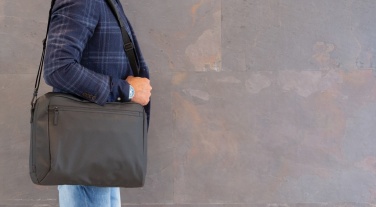 Logotrade promotional products photo of: Fashion black 15.6" laptop bag PVC free
