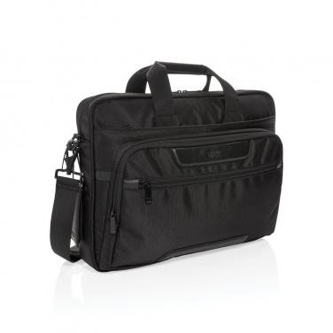 Logo trade promotional giveaway photo of: Swiss Peak RPET Voyager RFID 15.6" laptop bag