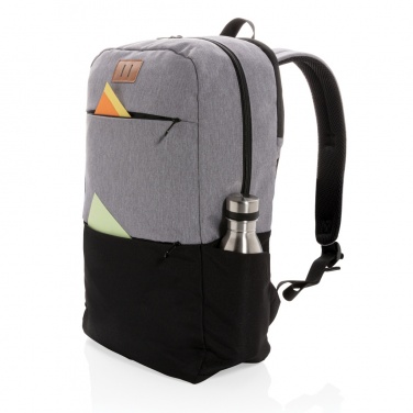Logo trade promotional giveaway photo of: Modern 15.6" USB & RFID laptop backpack PVC free