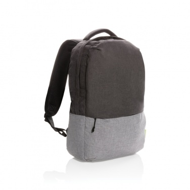 Logo trade promotional item photo of: Duo colour RPET 15.6" RFID laptop backpack PVC free