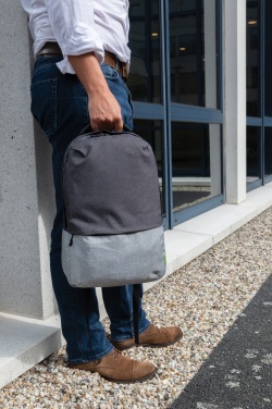 Logo trade promotional giveaways picture of: Duo colour RPET 15.6" RFID laptop backpack PVC free