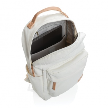 Logotrade corporate gift picture of: Impact AWARE™ 16 oz. recycled canvas backpack