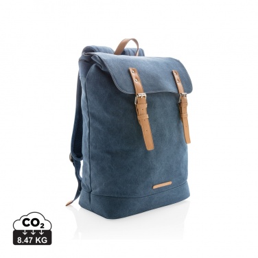 Logotrade corporate gift image of: Canvas laptop backpack PVC free