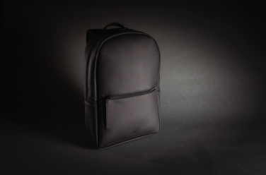 Logo trade corporate gifts picture of: Swiss Peak deluxe PU laptop backpack PVC free