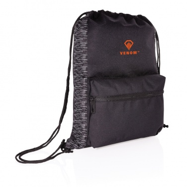 Logotrade promotional giveaways photo of: AWARE™ RPET Reflective drawstring backpack