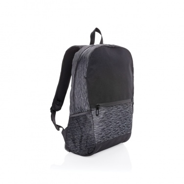 Logo trade business gifts image of: AWARE™ RPET Reflective laptop backpack