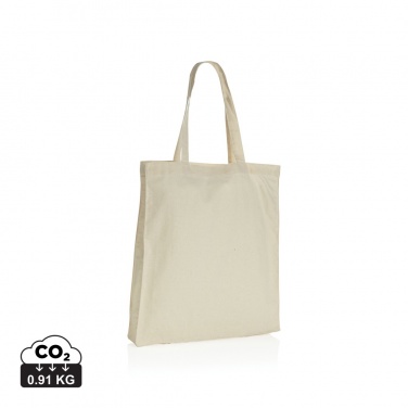 Logo trade corporate gifts picture of: Impact AWARE™ Recycled cotton tote w/bottom 145g