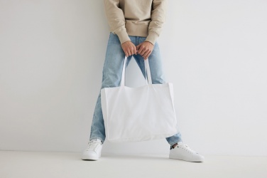 Logotrade promotional item image of: Impact AWARE™ Recycled cotton shopper 145g