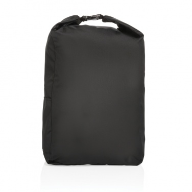 Logo trade corporate gifts image of: Impact AWARE™ RPET lightweight rolltop backpack
