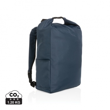 Logo trade advertising products picture of: Impact AWARE™ RPET lightweight rolltop backpack