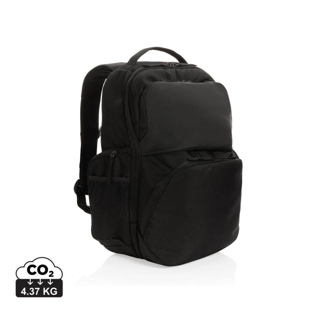 Logo trade promotional gifts picture of: Swiss Peak AWARE™ RPET 15.6 inch commuter backpack