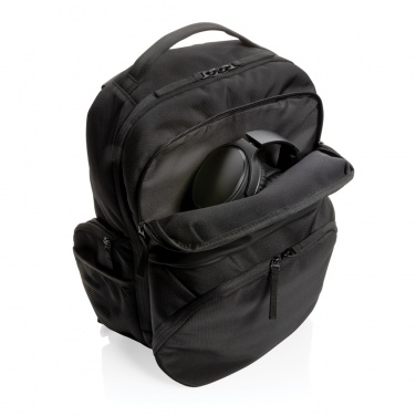Logo trade advertising products image of: Swiss Peak AWARE™ RPET 15.6 inch commuter backpack