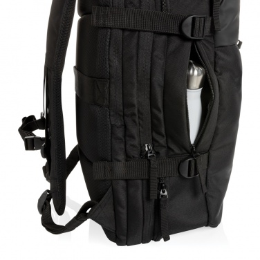 Logotrade promotional giveaway image of: Swiss Peak AWARE™ RPET 15.6' expandable weekend backpack