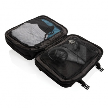 Logotrade advertising product picture of: Swiss Peak AWARE™ RPET 15.6' expandable weekend backpack