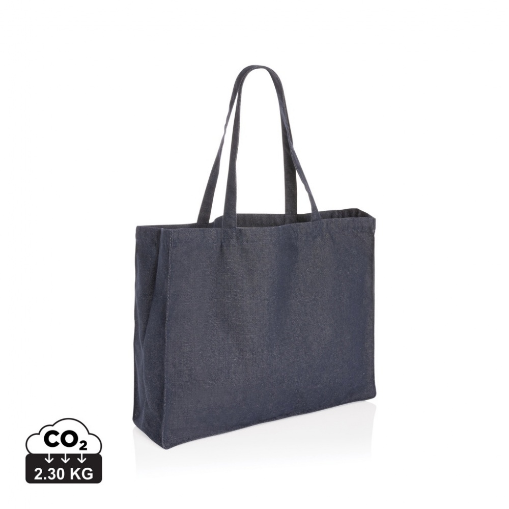 Logo trade corporate gifts picture of: Impact AWARE™ recycled denim shopper