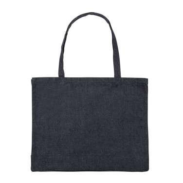 Logo trade promotional giveaways image of: Impact AWARE™ recycled denim shopper