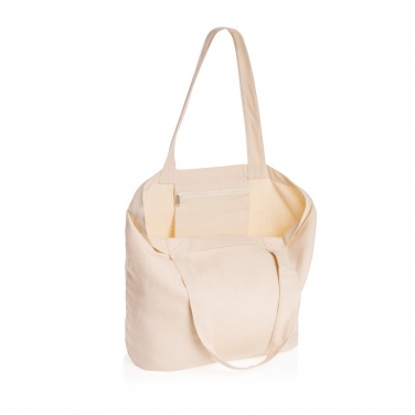 Logotrade promotional merchandise picture of: Impact Aware™ 240 gsm rcanvas shopper w/pocket undyed