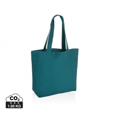 Logo trade business gifts image of: Impact Aware™ 240 gsm rcanvas shopper w/pocket