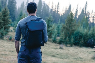 Logo trade business gift photo of: Swiss Peak Fern AWARE™ RPET all over zipper 15.6" backpack
