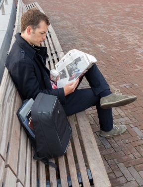 Logo trade promotional item photo of: Swiss Peak AWARE™ anti-theft 15.6" laptop backpack