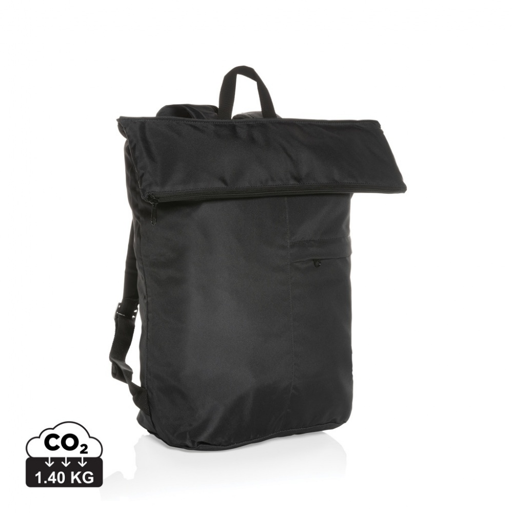 Logo trade promotional merchandise photo of: Dillon AWARE™ RPET lightweight foldable backpack