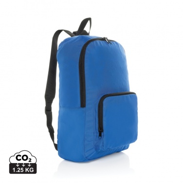 Logo trade corporate gifts image of: Dillon AWARE™ RPET foldable classic backpack