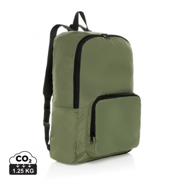 Logotrade promotional items photo of: Dillon AWARE™ RPET foldable classic backpack