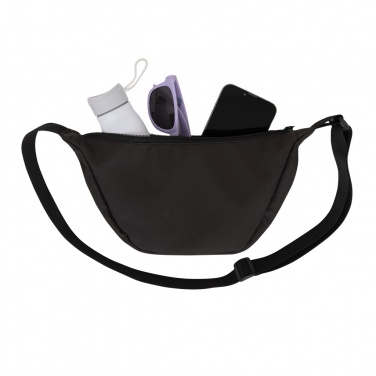 Logo trade promotional gifts image of: Crescent AWARE™ RPET half moon sling bag