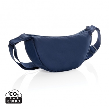 Logo trade corporate gifts picture of: Crescent AWARE™ RPET half moon sling bag