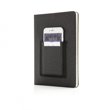 Logotrade corporate gifts photo of: Deluxe A5 Notebook with phone pocket