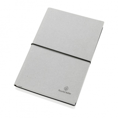 Logo trade promotional products image of: A5 recycled leather notebook
